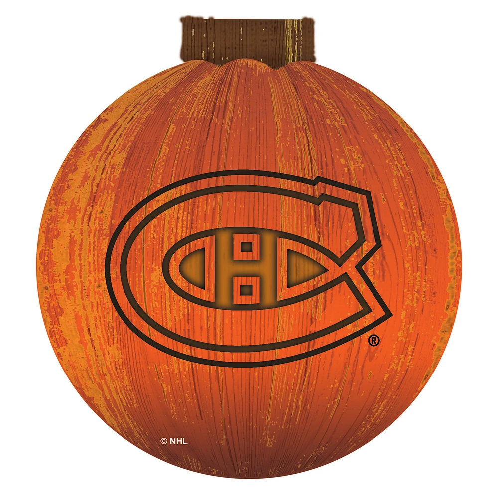 Montreal Canadiens 12'' Pumpkin Sign