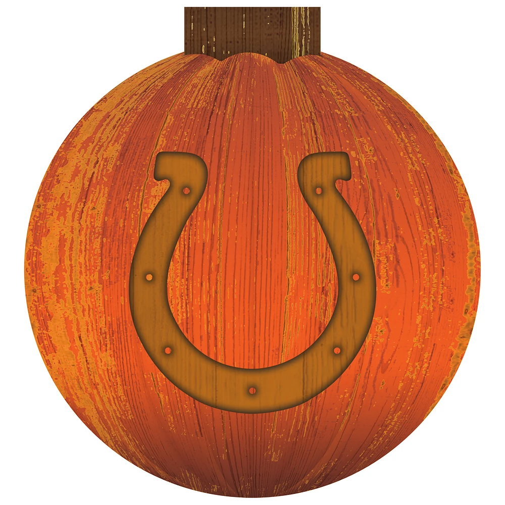 Indianapolis Colts 12'' Pumpkin Sign
