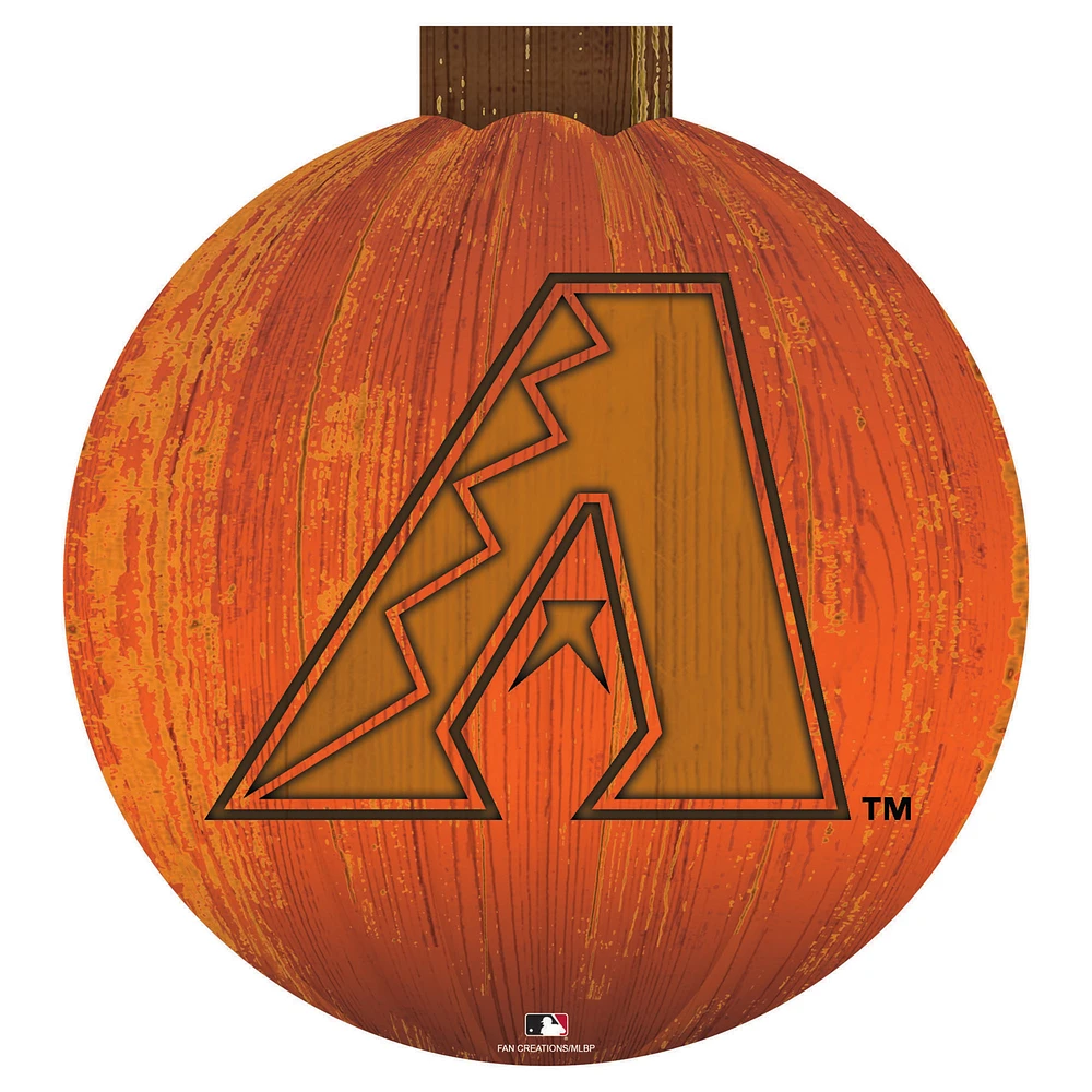 Arizona Diamondbacks 12'' Pumpkin Sign