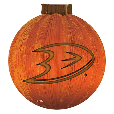 Anaheim Ducks 12'' Pumpkin Sign