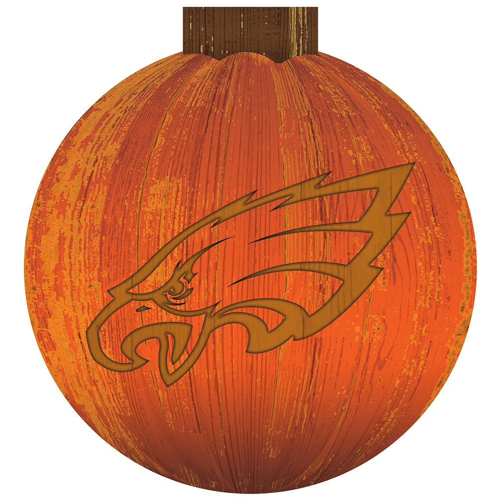 Philadelphia Eagles 12'' Pumpkin Sign