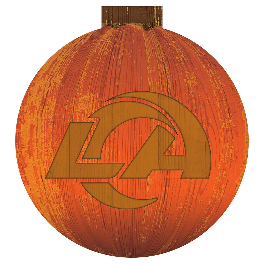 Los Angeles Rams 12'' Pumpkin Sign