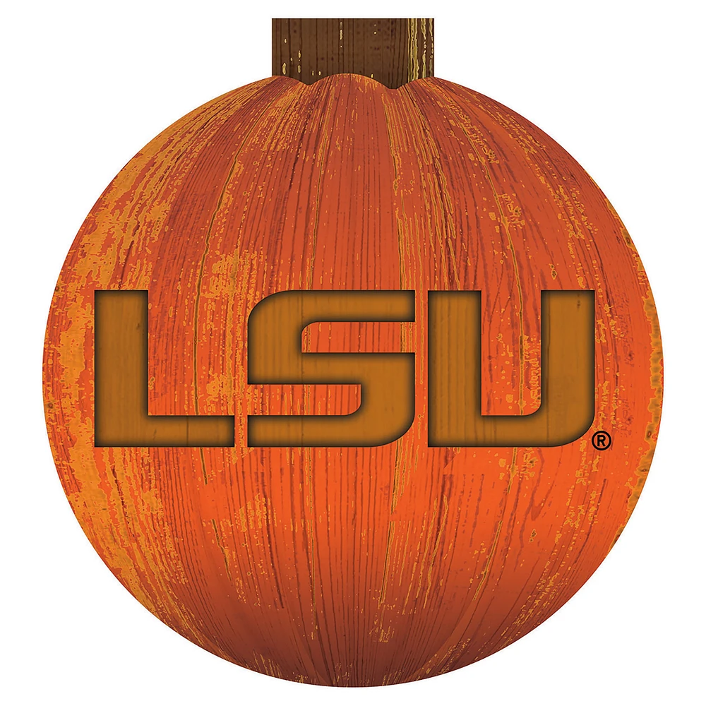 LSU Tigers 12'' Pumpkin Sign