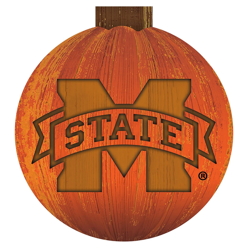 Mississippi State Bulldogs 12'' Pumpkin Sign