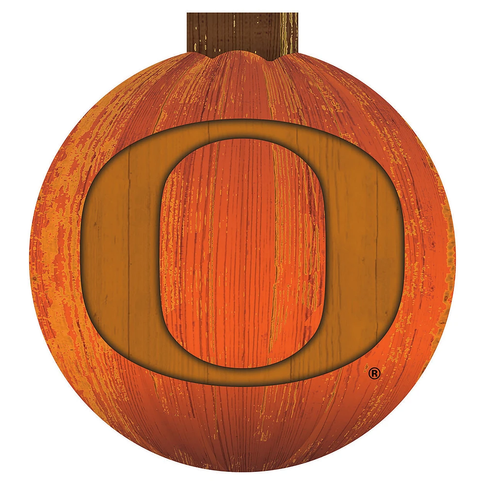 Oregon Ducks 12'' Pumpkin Sign