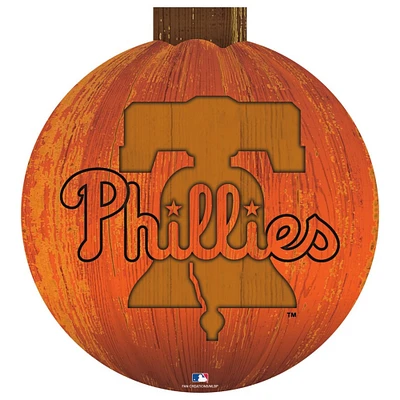 Philadelphia Phillies 12'' Pumpkin Sign