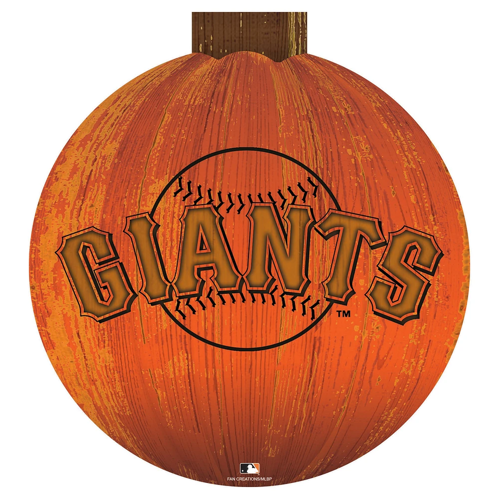 San Francisco Giants 12'' Pumpkin Sign
