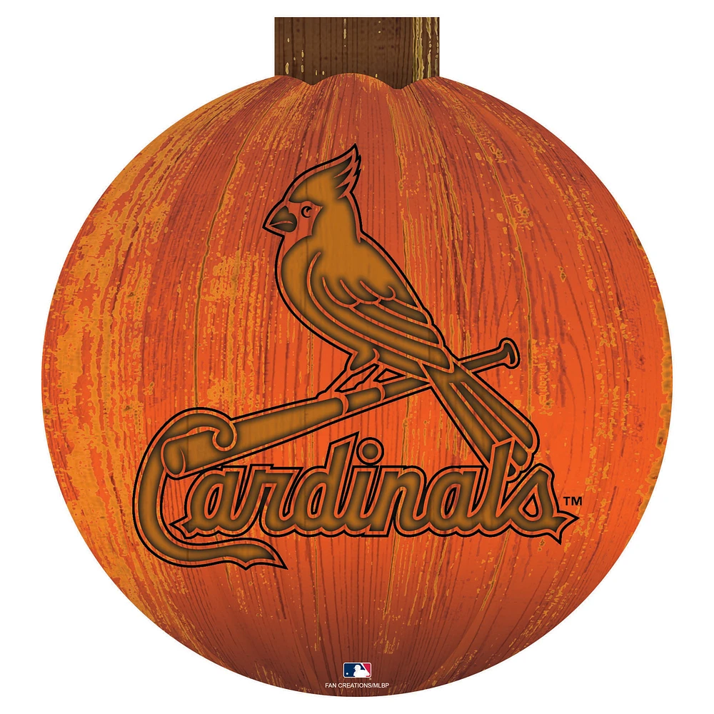 St. Louis Cardinals 12'' Pumpkin Sign