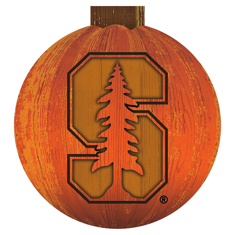 Stanford Cardinal 12'' Pumpkin Sign