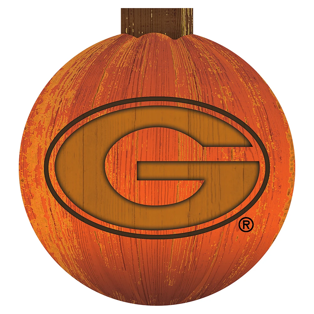 Georgia Bulldogs 12'' Pumpkin Sign