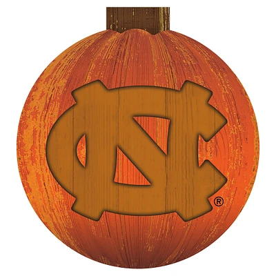 North Carolina Tar Heels 12'' Pumpkin Sign