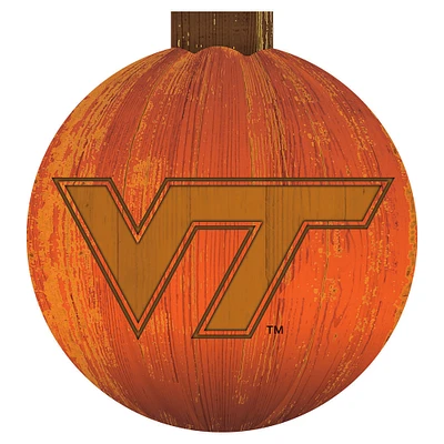 Virginia Tech Hokies 12'' Pumpkin Sign