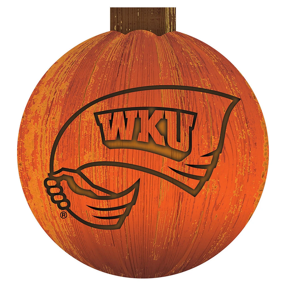 Western Kentucky Hilltoppers 12'' Pumpkin Sign