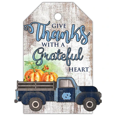 North Carolina Tar Heels 11'' x 19'' Gift Tag Truck Sign