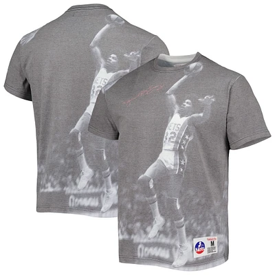 Men's Mitchell & Ness Julius Erving Heather Gray New York Nets Above The Rim T-Shirt