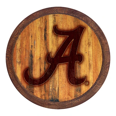 Brown Alabama Crimson Tide Branded Faux Barrel Top Sign