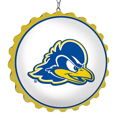 White Delaware Fightin' Blue Hens Bottle Cap Dangler