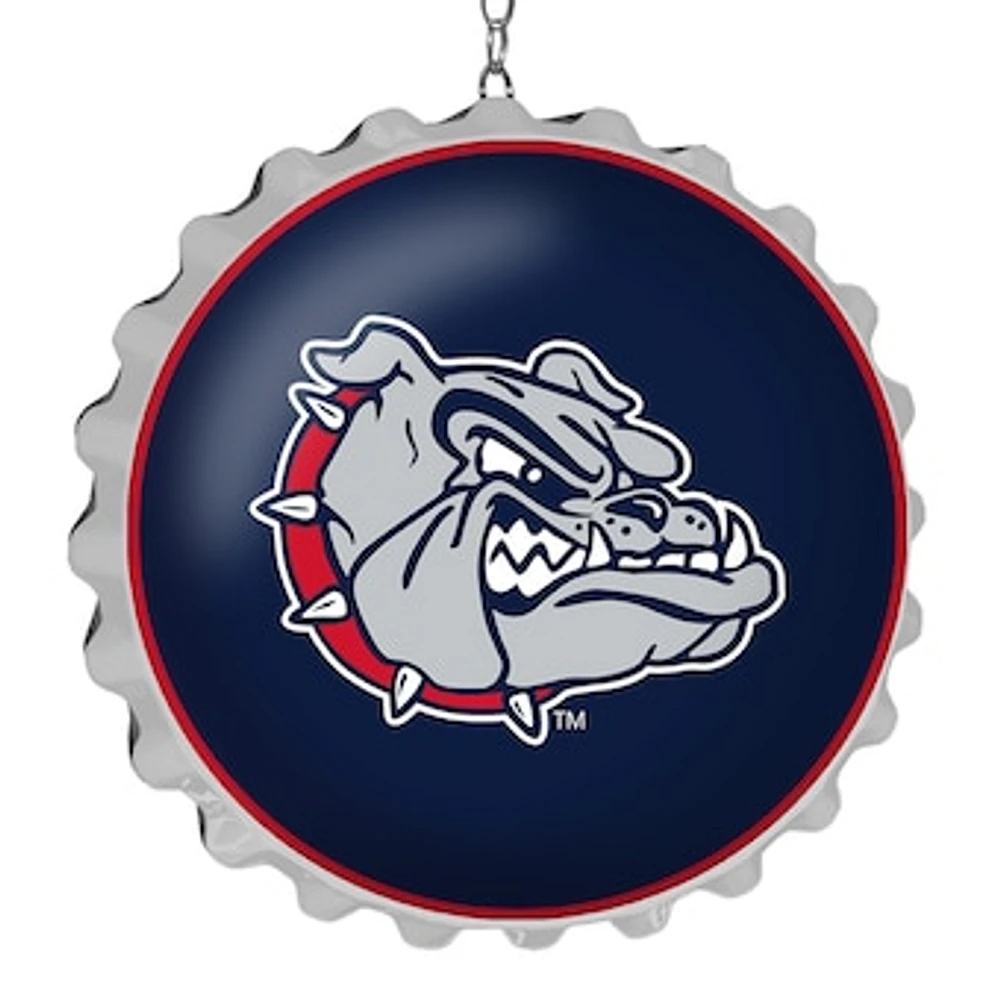 Navy Gonzaga Bulldogs Logo Bottle Cap Dangler