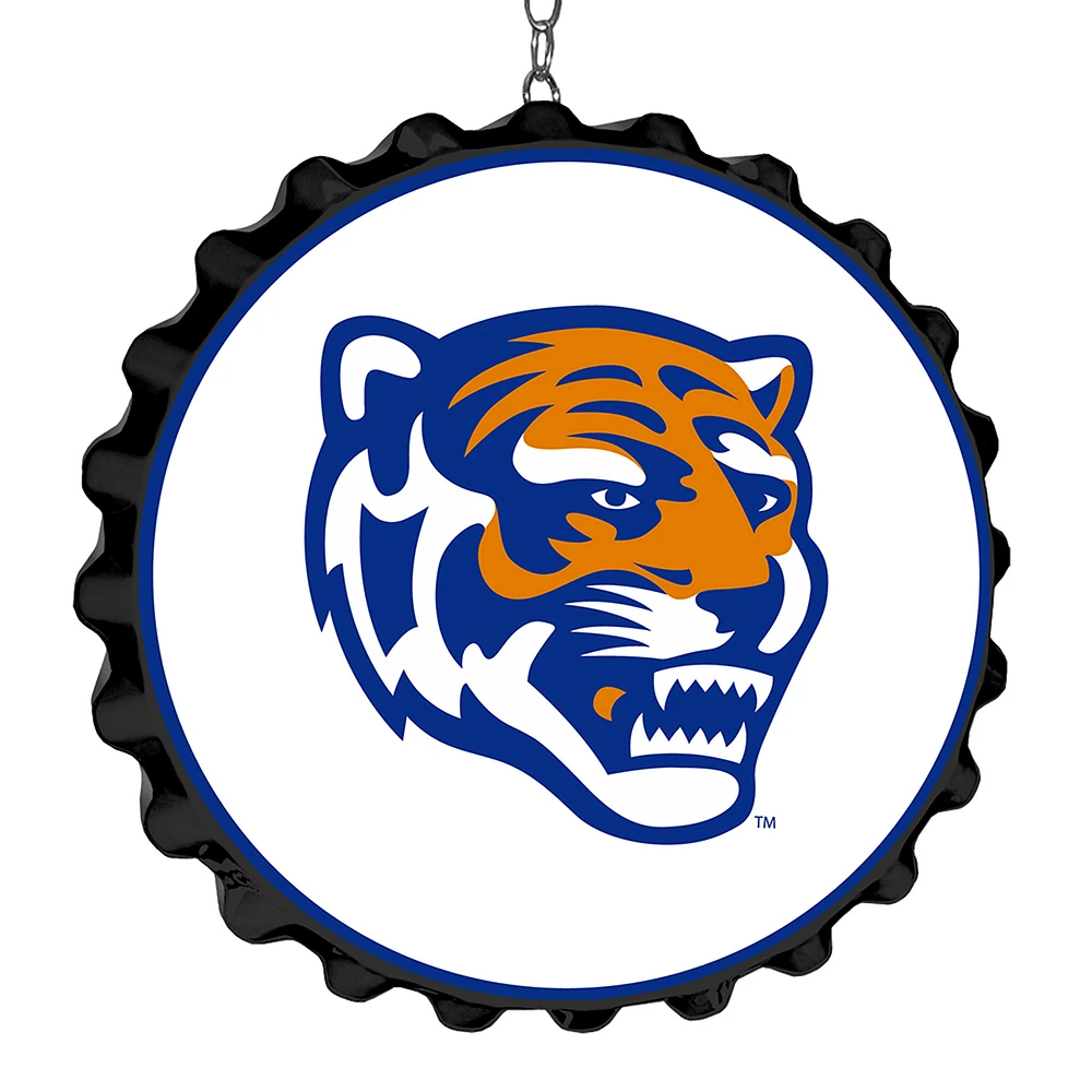 White Memphis Tigers Tiger Bottle Cap Dangler