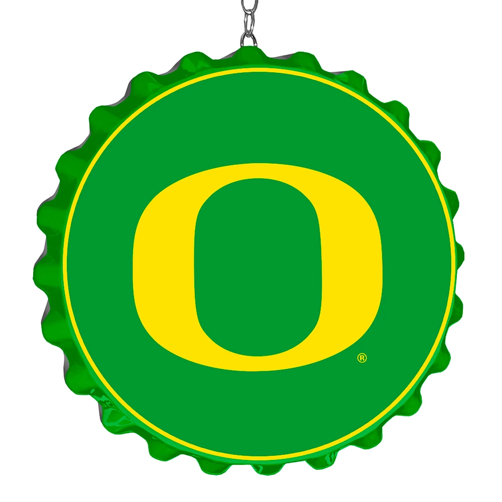 Green Oregon Ducks Bottle Cap Dangler