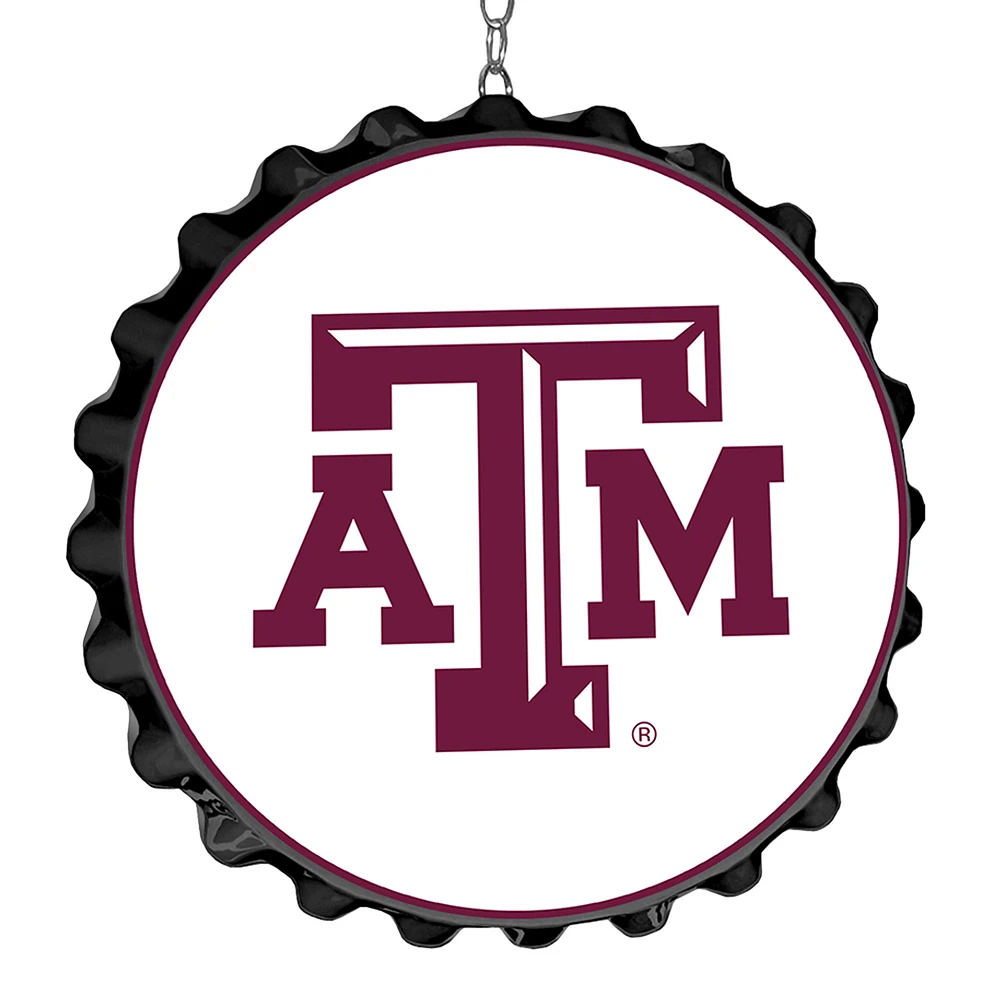White Texas A&M Aggies Bottle Cap Dangler