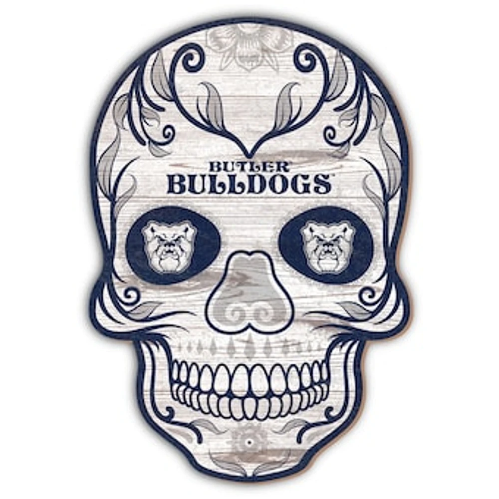 Butler Bulldogs 12'' Sugar Skull Sign