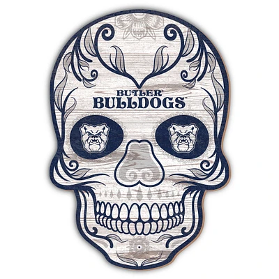 Butler Bulldogs 12'' Sugar Skull Sign