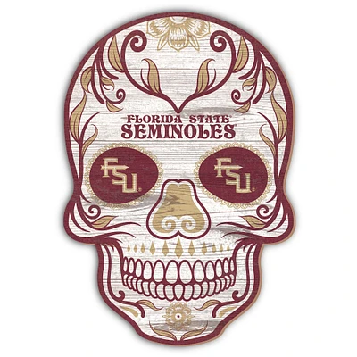 Florida State Seminoles 12'' Sugar Skull Sign