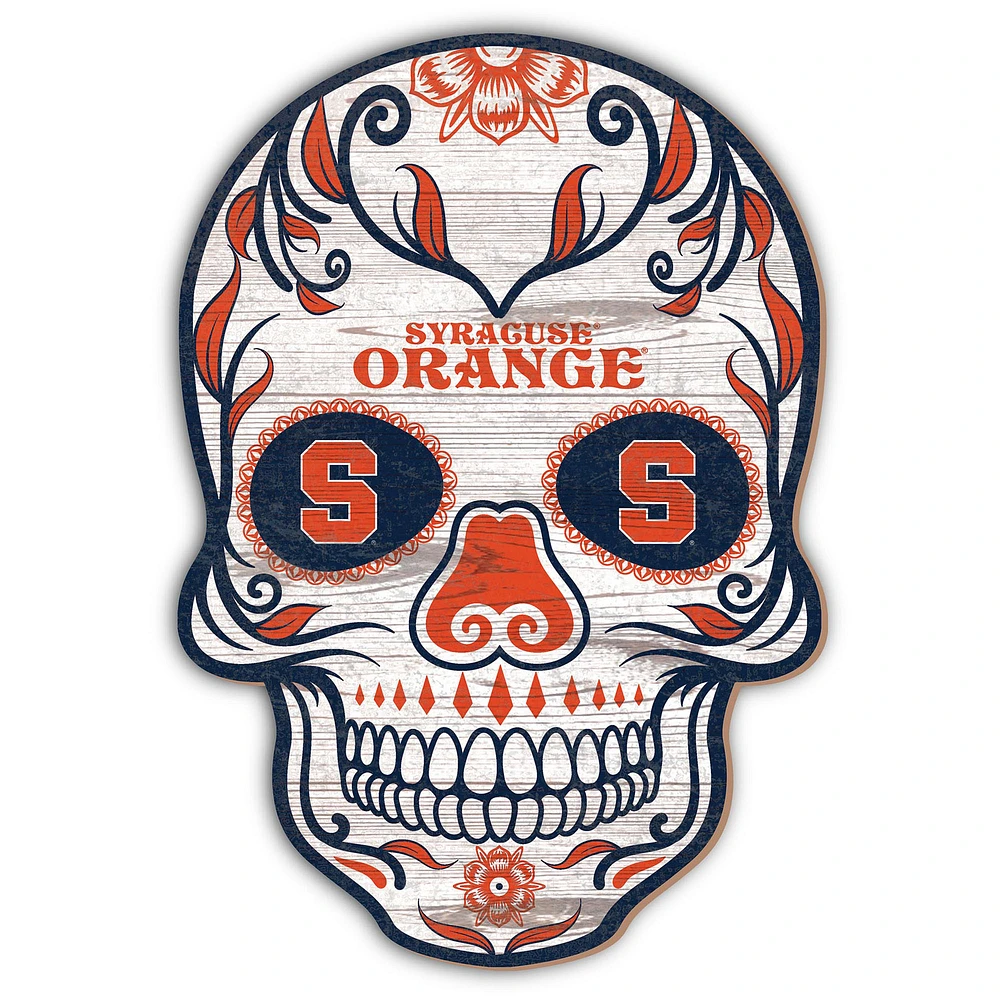 Syracuse Orange 12'' Sugar Skull Sign