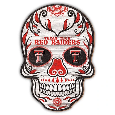 Texas Tech Red Raiders 12'' Sugar Skull Sign