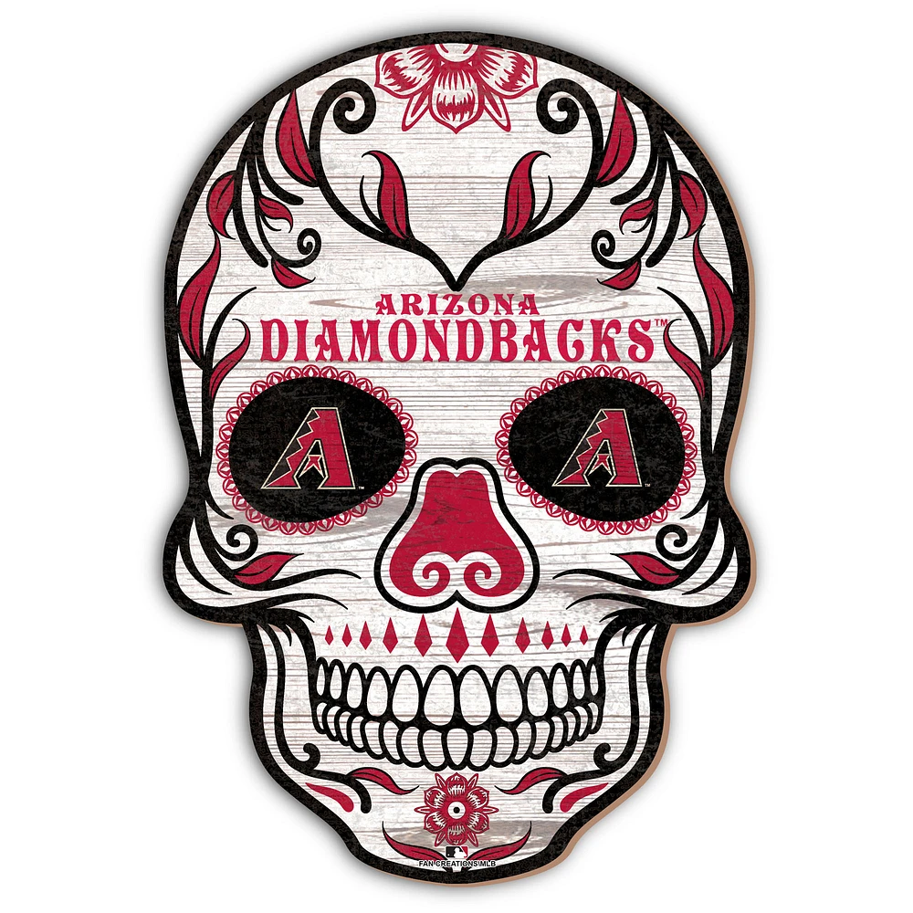 Arizona Diamondbacks 12'' Sugar Skull Sign