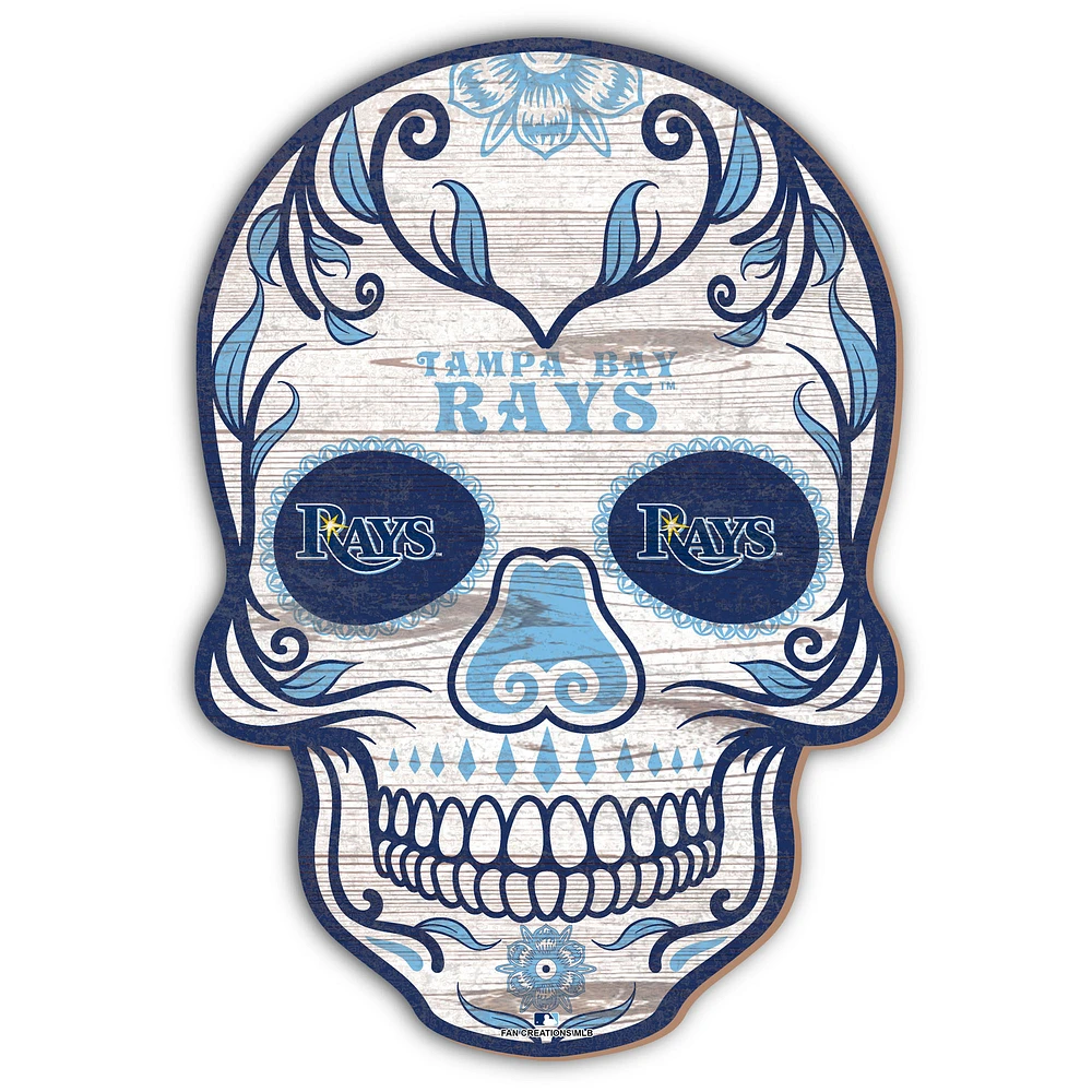 Tampa Bay Rays 12'' Sugar Skull Sign