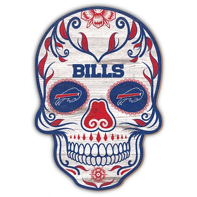 Buffalo Bills 12'' Sugar Skull Sign