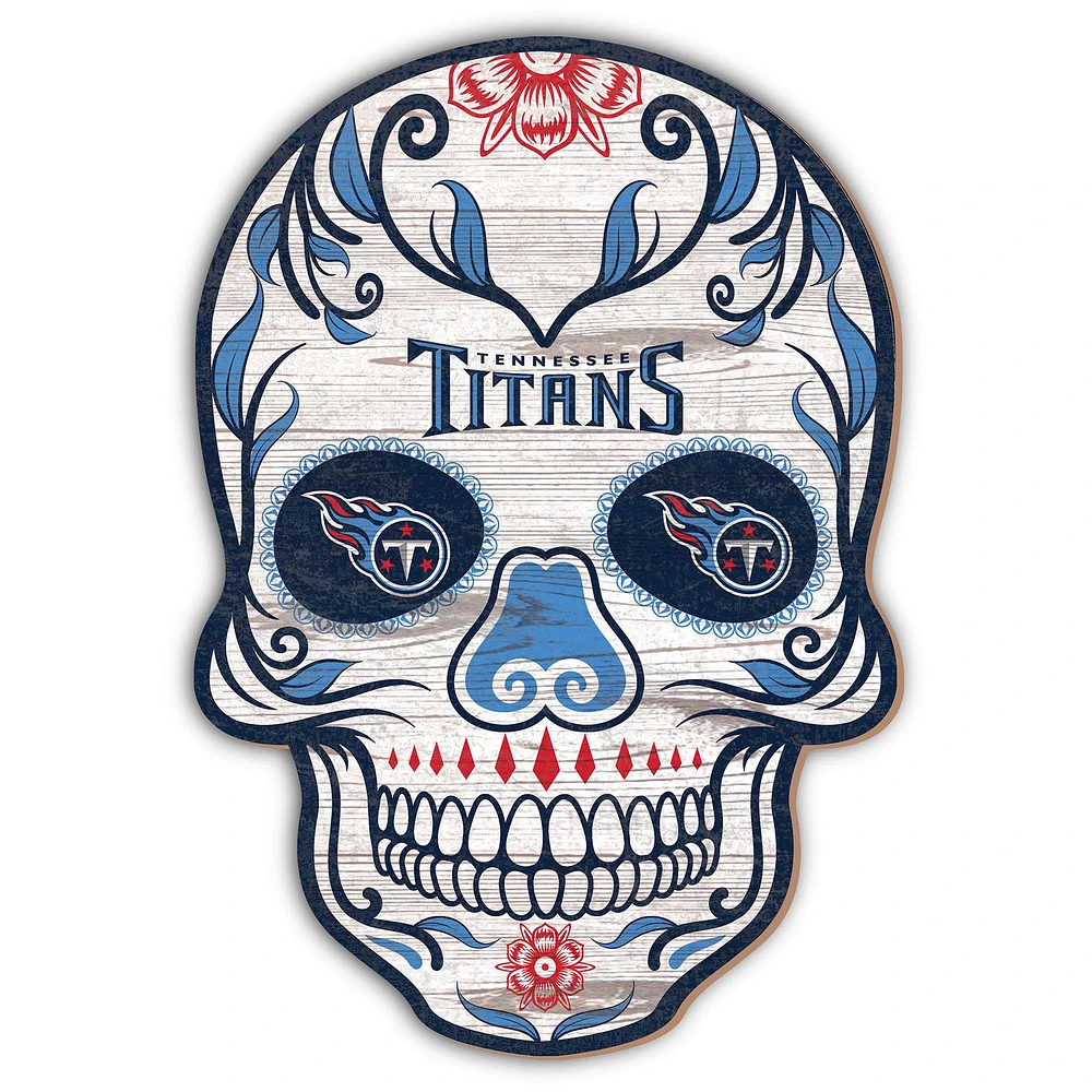 Tennessee Titans 12'' Sugar Skull Sign