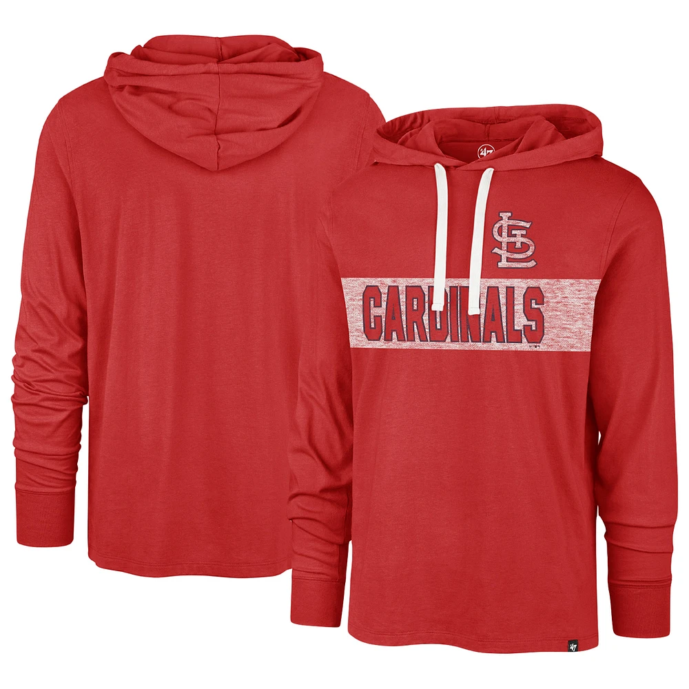 Men's '47 Red St. Louis Cardinals Field Franklin Pullover Hoodie