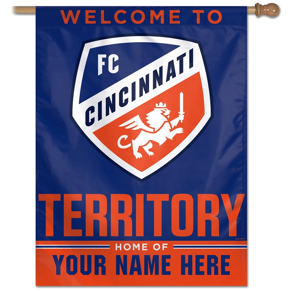 WinCraft FC Cincinnati Personalized 27'' x 37'' One-Sided Banner