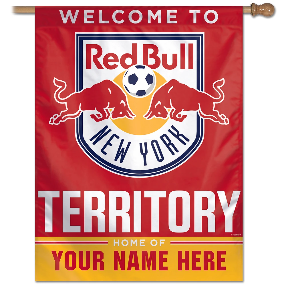 WinCraft New York Red Bulls Personalized 27'' x 37'' One-Sided Banner