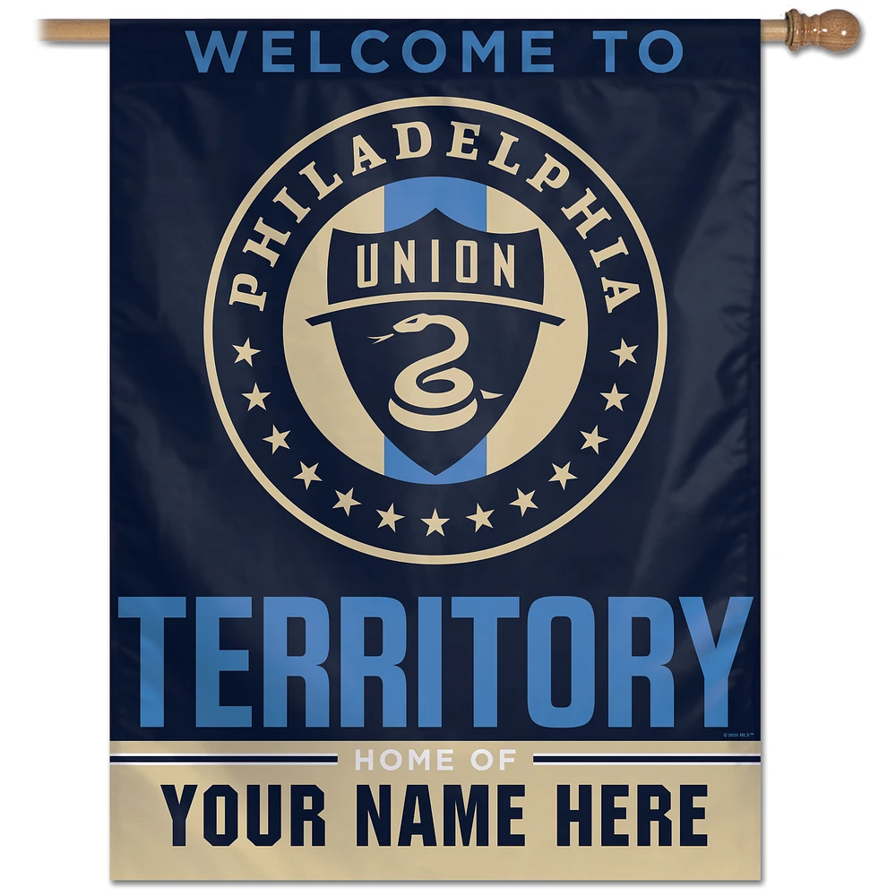 WinCraft Philadelphia Union Personalized 27'' x 37'' One-Sided Banner