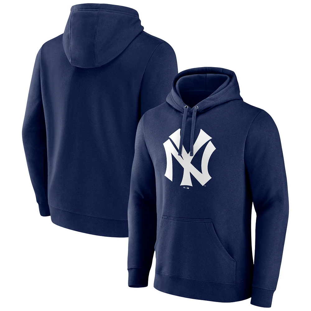 Men's Navy New York Yankees Cooperstown Collection Pullover Hoodie