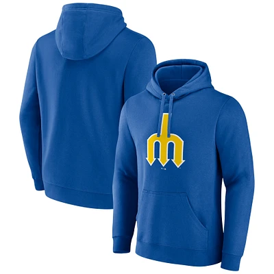 Men's Royal Seattle Mariners Cooperstown Collection Pullover Hoodie