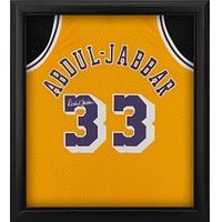 Kareem Abdul-Jabbar Los Angeles Lakers Autographed Framed Mitchell & Ness Gold 1984-85 Swingman Jersey Shadowbox