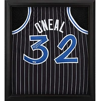 Shaquille O'Neal Orlando Magic Autographed Framed Mitchell & Ness Black 1994-95 Authentic Jersey Shadowbox