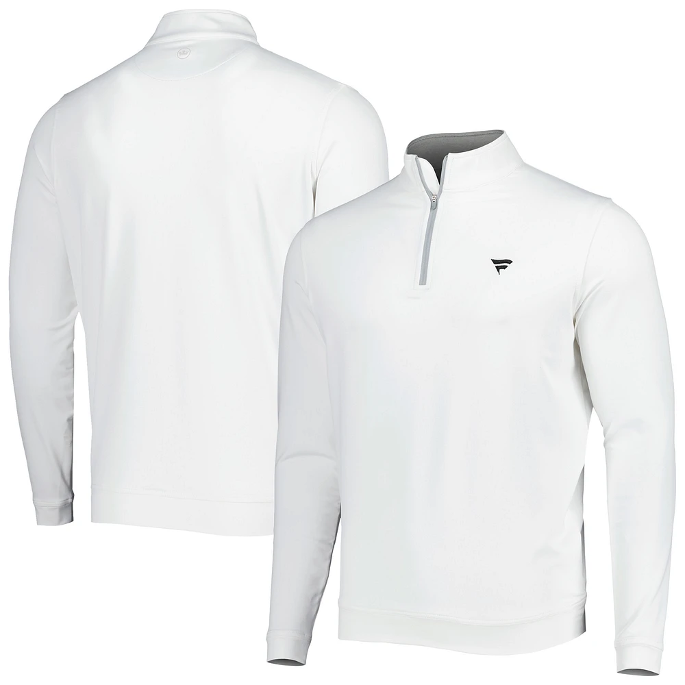 Men's Peter Millar White Fanatics Corporate Perth Quarter-Zip Top