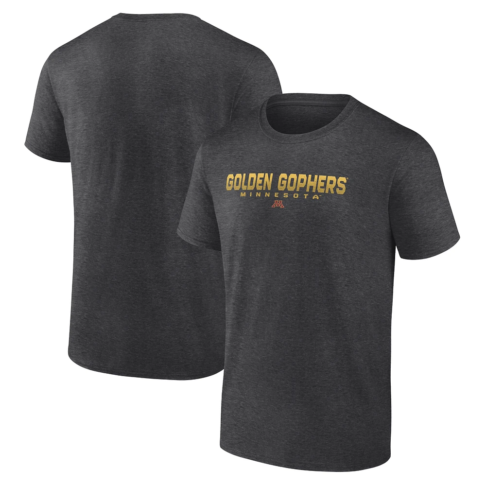 Men's Charcoal Minnesota Golden Gophers Battle Scars T-Shirt