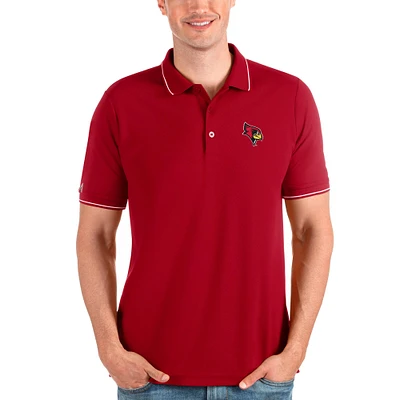 Men's Antigua Red Illinois State Redbirds Affluent Polo