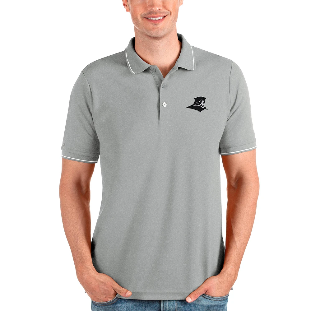 Men's Antigua Gray Providence Friars Affluent Polo