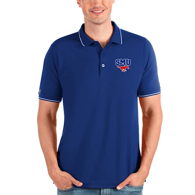 Men's Antigua Royal SMU Mustangs Affluent Polo