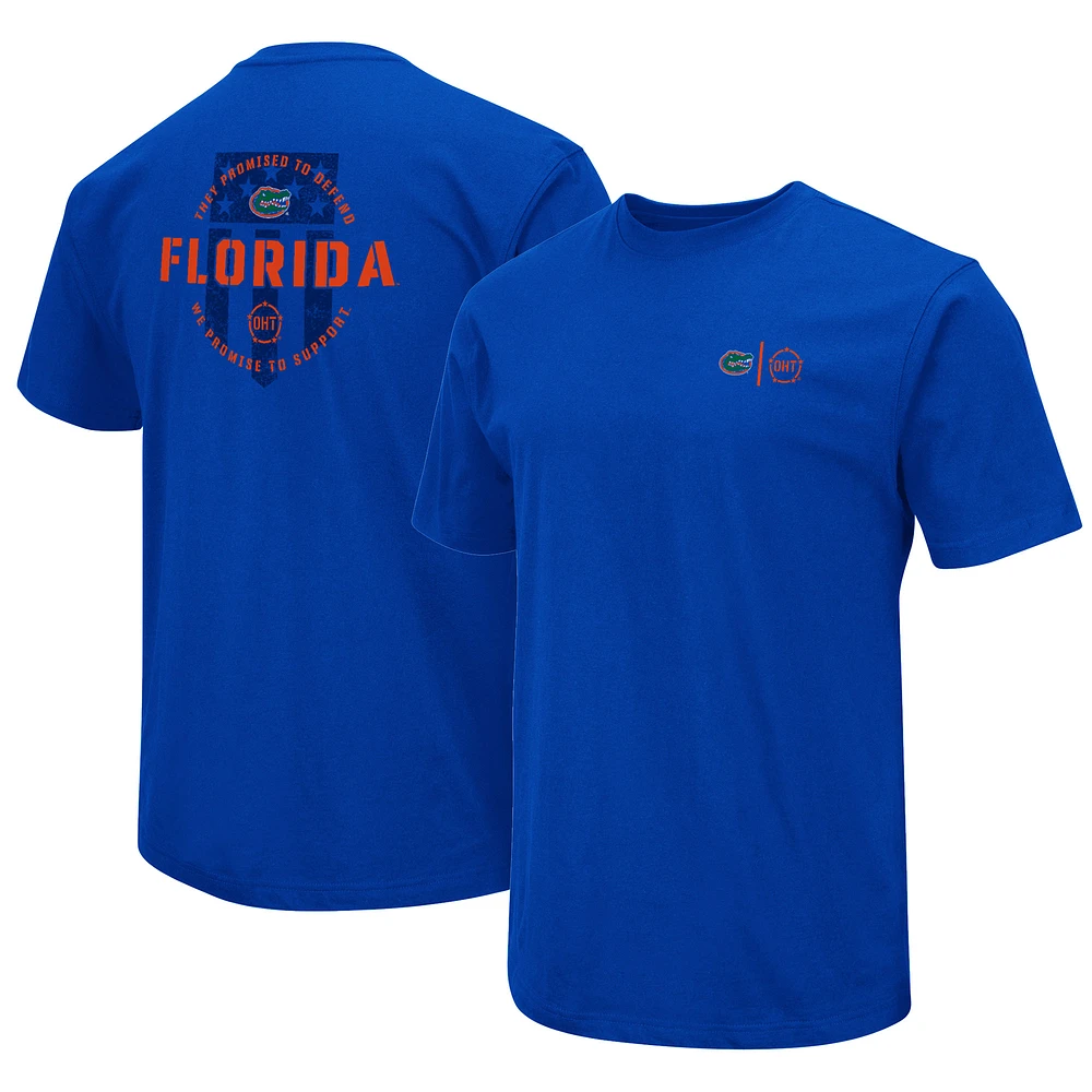 Men's Colosseum Royal Florida Gators OHT Military Appreciation T-Shirt