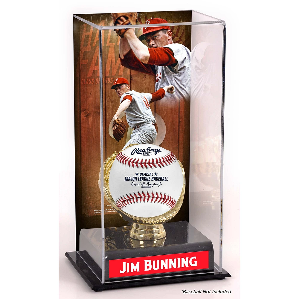 Jim Bunning Philadelphia Phillies Hall of Fame Sublimated Display Case with Image