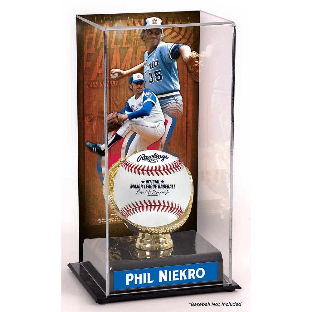 Phil Niekro Atlanta Braves Hall of Fame Sublimated Display Case with Image